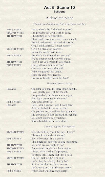 Macbeth Epilogue